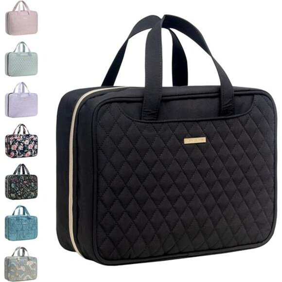Everfun Travel Toiletry Bag Makeup Organizer Hanging Cosmetic Dopp Kit - Picture 1 of 7